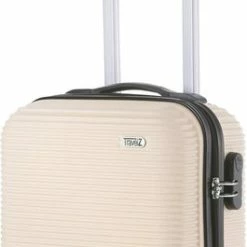 Top 10 😀 TravelZ Horizon 👜 Handbagagekoffer - 54cm 👜 Handbagage Trolley Met Gevoerde Binnenkant - Champagne 😀 -Reisbagage-Reisaccessoires Winkel 265x840