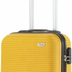 Kopen 💯 TravelZ Horizon 👜 Handbagagekoffer - 54cm 👜 Handbagage Trolley Met Gevoerde Binnenkant - Geel 🧨 -Reisbagage-Reisaccessoires Winkel 279x840 2