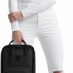 Beste Verkoop 🥰 Fjallraven Fjällräven Re-Kånken Unisex Rugzak - Black 🛒 -Reisbagage-Reisaccessoires Winkel 305x840 1