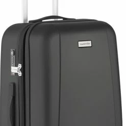 Goedkoopste 👍 CarryOn Skyhopper 👜 Handbagage Koffer 55cm – TSA-slot – Okoban Registratie– Zwart ⭐