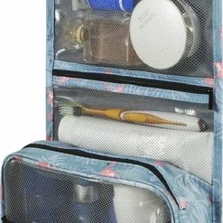 Aanbiedingen 🌟 YONO Reis Toilettas Met Ophanghaak En Etui Voor Toiletartikelen – Travel Organizer – Cosmetica Tas – Flamingo ❤️ -Reisbagage-Reisaccessoires Winkel 373x840