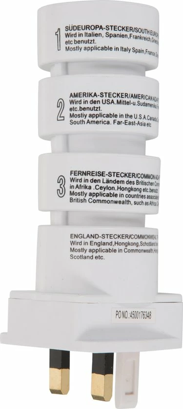 Beste Verkoop π ELRO Smartwares Reisstekker - 4 Delige Wereldstekker π 3 Beste Verkoop π ELRO Smartwares Reisstekker - 4 Delige Wereldstekker π