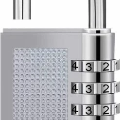 Nieuw ⌛ Igoods 4 Cijferig Kofferslot - Reisslot - Reis Cijferslot - Cijferhangslot - Hangslot - Bagageslot - Luggace Lock - 80 Mm - Zilver 👏