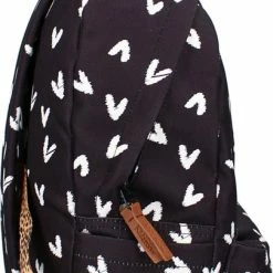 Promo 🎉 Kidzroom Lucky Me Rugzak - 6 T/m 12 Jaar - Zwart - Hartjes 🔥 -Reisbagage-Reisaccessoires Winkel 405x840 3