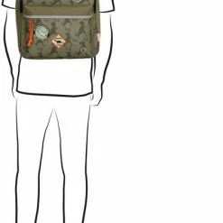 Goedkoop 💯 Beagles Original Kinderrugzak - Dinosaur - Olijf 😉 -Reisbagage-Reisaccessoires Winkel 421x840