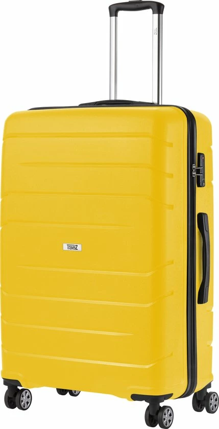 Kopen π TravelZ Big Bars Reiskoffer 78 Cm Met Dubbele Wielen - Trolley Koffer Met TSA-slot - Geel β 3 Kopen π TravelZ Big Bars Reiskoffer 78 Cm Met Dubbele Wielen - Trolley Koffer Met TSA-slot - Geel β
