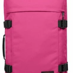 Hete verkoop 🎉 Eastpak - Tranverz M - Reiskoffer - 67 Cm - Pink Escape ❤️