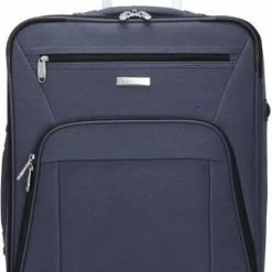 Hete verkoop 🧨 Decent Basic-Line 👜 Handbagage Trolley 53 Cm - Donkerblauw 👏 -Reisbagage-Reisaccessoires Winkel 442x840