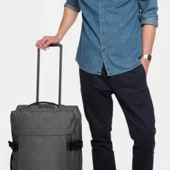 Beste deal 💯 Eastpak - Tranverz M - Reiskoffer - 78 Liter - Black Denim ✔️ -Reisbagage-Reisaccessoires Winkel 465x840 1