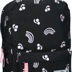 Aanbiedingen 🧨 Milky Kiss Cherry Club - Rugzak - Schooltas Meisje - Zwart - Kersen 🥰 -Reisbagage-Reisaccessoires Winkel 514x840 7