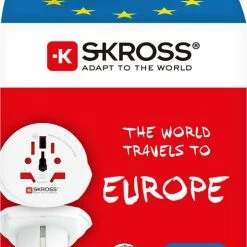 Goedkoop ❤️ Skross - Reisstekker Wereld Naar Europa (EU) - Geschikt Voor Type F 🌟 -Reisbagage-Reisaccessoires Winkel 514x840 9