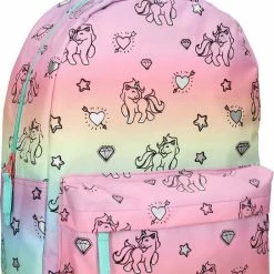 Groothandel 👍 Milky Kiss Rainbows & Unicorns - Rugzak - Schooltas Meisje - Multi - Unicorn ✨ -Reisbagage-Reisaccessoires Winkel 543x840