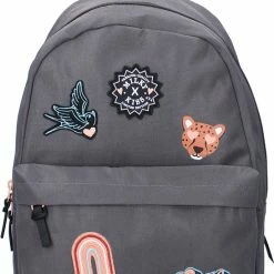 Beste Verkoop ✨ Milky Kiss 👧 Girls Can Rugzak - Schooltas Meisje - Grijs 👍