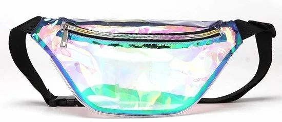 Nieuw π Merkloos Heuptas Holografisch - Fanny Pack - Buideltasje - Heuptasje Dames - Festival Tasje - Kunststof - 30 X 15 Cm - Transparant - Groen π 3 Nieuw π Merkloos Heuptas Holografisch - Fanny Pack - Buideltasje - Heuptasje Dames - Festival Tasje - Kunststof - 30 X 15 Cm - Transparant - Groen π