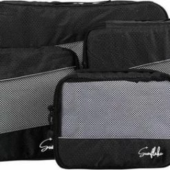 Kopen 🔔 Sunflake Packing Cubes Set - 4 Stuks - Koffer Organizer - Geschikt Voor 👜 Handbagage, 🎒 Backpack & Koffer - Zwart - Geschikt Als Kerst / Sinterklaas Cadeau Voor Mannen Of Vrouwen ⭐