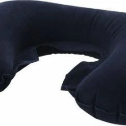 Begroting 🌟 Merkloos Kussen - Opblaasbaar Nekkussen - Nek - Reis Kussen Fijn Voor In De Trein Vliegtuig Of Auto Vakantie - Blauw 🧨