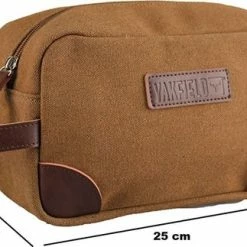 Coupon 🌟 Yakfield - Toilettas - Kado Man - Heren - Canvas - Vintage Coffee - Bruin - 25x14x10 Cm - Binnenvak Met Rits 👍 24 Coupon 🌟 Yakfield - Toilettas - Kado Man - Heren - Canvas - Vintage Coffee - Bruin - 25x14x10 Cm - Binnenvak Met Rits 👍 -Reisbagage-Reisaccessoires Winkel 550x323