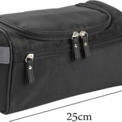 Gloednieuw 🌟 Travel Collection Ophangbare Toilettas Met Haak – Zwart – Organizer – Travelbag – Dames & Heren – Reistas 😀 -Reisbagage-Reisaccessoires Winkel 550x326