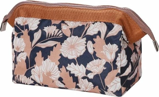 Kopen ๐คฉ Fako Fashion® - Make-up Tasje - Kleine Make-up Tas - Etui - 18x9x13cm - Bloemen Donkerblauw ๐ 3 Kopen ๐คฉ Fako Fashion® - Make-up Tasje - Kleine Make-up Tas - Etui - 18x9x13cm - Bloemen Donkerblauw ๐