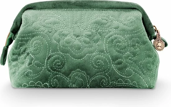 Hete verkoop π Pip Studio Kleine Toilettas Quilty Days - Vierkant - Groen - Fluweel π― 4 Hete verkoop π Pip Studio Kleine Toilettas Quilty Days - Vierkant - Groen - Fluweel π― - Afbeelding 2