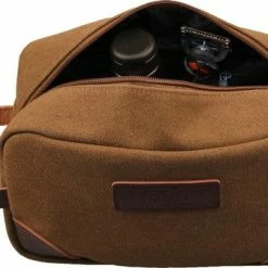 Coupon 🌟 Yakfield - Toilettas - Kado Man - Heren - Canvas - Vintage Coffee - Bruin - 25x14x10 Cm - Binnenvak Met Rits 👍 18 Coupon 🌟 Yakfield - Toilettas - Kado Man - Heren - Canvas - Vintage Coffee - Bruin - 25x14x10 Cm - Binnenvak Met Rits 👍 -Reisbagage-Reisaccessoires Winkel 550x354 2