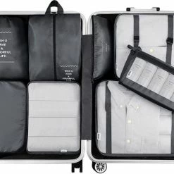 Nieuw 😉 Merkloos Packing Cubes Set 7-delig - Organizer Voor Koffer En 🎒 Backpack - Zwart 🔥 16 Nieuw 😉 Merkloos Packing Cubes Set 7-delig - Organizer Voor Koffer En 🎒 Backpack - Zwart 🔥 -Reisbagage-Reisaccessoires Winkel 550x408 1