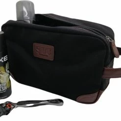 Top 10 😉 SLC Collection - Toilettas – Zwart – Canvas – Leer – Heren - Dames – Organizer – Travel Bag 🎉 -Reisbagage-Reisaccessoires Winkel 550x408 2