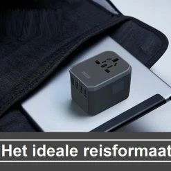 Korting 🎉 Wereldstekker Met USB-C En 4 USB Poorten - 2000 Watt Internationale Universeel Reisstekker Voor 150+ Landen O.a. Amerika, Engeland En Italie - Zwart Van Zedar ✨ -Reisbagage-Reisaccessoires Winkel 550x412 9