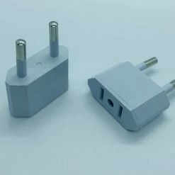 Goedkoopste 👍 Merkloos Reisstekker Van VS/USA Naar EU Reisstekker - Verloop Adapter - 2 Stuks - Wit ✨