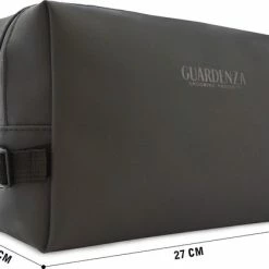 Goedkoopste ✔️ Guardenza Toilettas - Mat Zwart - Waterafstotend - Verstelbare Draaghandvat Met Gespsluiting - Wash Bag - Reis Etui ⌛ -Reisbagage-Reisaccessoires Winkel 550x418 2