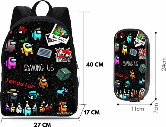 Uitgang π€© Roblox Among Us Tas- Rugzak - Rugtas - Etui - Schooltas - 18 Liter - 3 Vakken π 9 Uitgang π€© Roblox Among Us Tas- Rugzak - Rugtas - Etui - Schooltas - 18 Liter - 3 Vakken π - Afbeelding 7