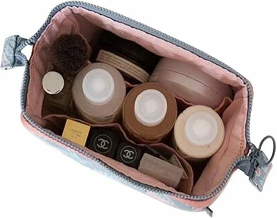 Kopen ๐คฉ Fako Fashion® - Make-up Tasje - Kleine Make-up Tas - Etui - 18x9x13cm - Bloemen Donkerblauw ๐ 4 Kopen ๐คฉ Fako Fashion® - Make-up Tasje - Kleine Make-up Tas - Etui - 18x9x13cm - Bloemen Donkerblauw ๐ - Afbeelding 2