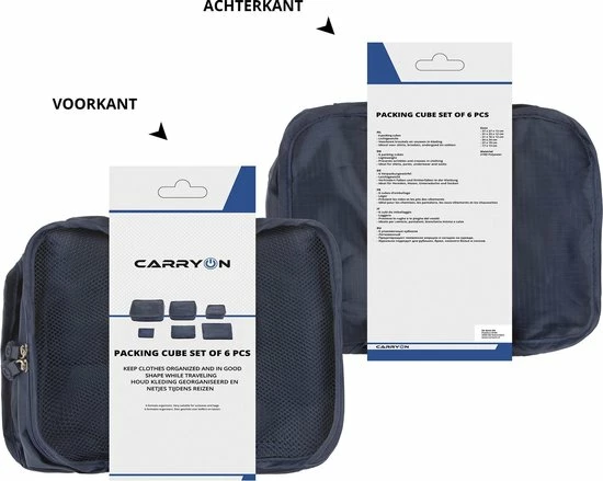 Aanbiedingen 🥰 CarryOn Packing Cubes Set 6-Delig – Kleding Organizer Voor Koffers, Tassen En 🎒 Backpack – Praktisch– Lichtgewicht – Kreukvrij Inpakken 😍 10 Aanbiedingen 🥰 CarryOn Packing Cubes Set 6-Delig – Kleding Organizer Voor Koffers, Tassen En 🎒 Backpack – Praktisch– Lichtgewicht – Kreukvrij Inpakken 😍 - Afbeelding 8