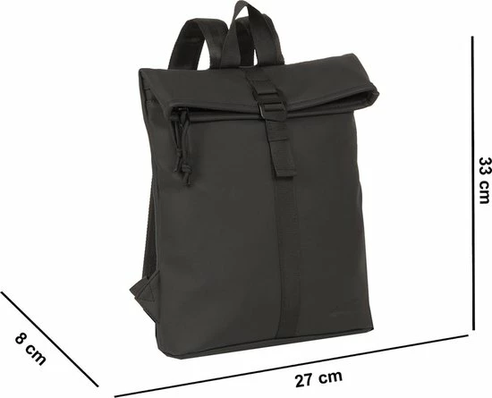 Goedkoop 🔥 New Rebels Mart Waterafstotende Rolltop Rugzak - Medium - Zwart ✨ 13 Goedkoop 🔥 New Rebels Mart Waterafstotende Rolltop Rugzak - Medium - Zwart ✨ - Afbeelding 11