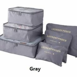 Uitgang 🛒 QY Packing Cubes Set - Koffer Of Tas Organizer - Inpak Zakken - Grijs ⌛