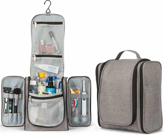 Goedkoop π TRVLMORE TVLMORE Toilettas XL - Met Ophanghaak - Travel Organizer - Unisex - Grijs π₯ 3 Goedkoop π TRVLMORE TVLMORE Toilettas XL - Met Ophanghaak - Travel Organizer - Unisex - Grijs π₯