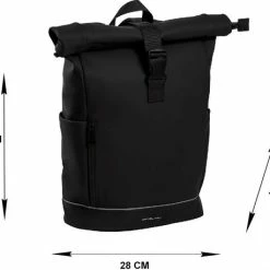 Nieuw 💯 Daniel Ray Highlands Rolltop Laptop Rugzak Waterproof - 15,6 Inch - Zwart 😀