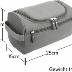 Groothandel π TravelTime® Toilettas - Grote Inhoud - Lichtgewicht - Ophangbaar - Voor Mannen En Vrouwen - Zilver π 9 Groothandel π TravelTime® Toilettas - Grote Inhoud - Lichtgewicht - Ophangbaar - Voor Mannen En Vrouwen - Zilver π -Reisbagage-Reisaccessoires Winkel 550x459