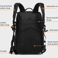 Coupon 👏 Northwest Tactical 🎒 Backpack 45l | Tactische Rugzak | Sport - School - Werk | Zwart 🥰 -Reisbagage-Reisaccessoires Winkel 550x480