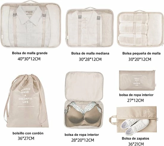 Korting โ๏ธ BOTC Packing Cube Set 9-Delig - Kleding Organizer Voor Koffers, Tassen En ๐ Backpack ๐ 5 Korting โ๏ธ BOTC Packing Cube Set 9-Delig - Kleding Organizer Voor Koffers, Tassen En ๐ Backpack ๐ - Afbeelding 3