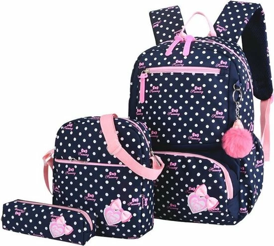 Kopen β€οΈ Merkloos 3-delige Rugzak Set - Blauw Stippen - Schooltas - Rugzak Kind - Back To School - Rugtas & Schoudertas & Etui π 3 Kopen β€οΈ Merkloos 3-delige Rugzak Set - Blauw Stippen - Schooltas - Rugzak Kind - Back To School - Rugtas & Schoudertas & Etui π