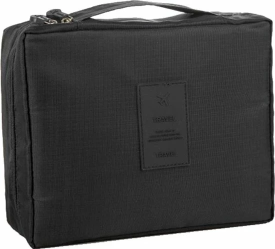 Groothandel ✨ Fako Fashion® - Make Up Tasje Rechthoek - Cosmetica Organizer - Toilettas - 21x16x8cm - Zwart ✔️ 3 Groothandel ✨ Fako Fashion® - Make Up Tasje Rechthoek - Cosmetica Organizer - Toilettas - 21x16x8cm - Zwart ✔️