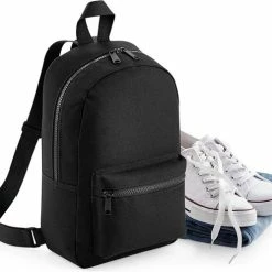 Groothandel ❤️ Merkloos Klein Rugzakje Met Voorvak Met Rits Zwart 7 Liter - Rugtasjes 🎉
