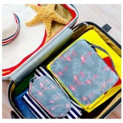 Aanbiedingen 🌟 YONO Reis Toilettas Met Ophanghaak En Etui Voor Toiletartikelen – Travel Organizer – Cosmetica Tas – Flamingo ❤️ -Reisbagage-Reisaccessoires Winkel 550x499 1