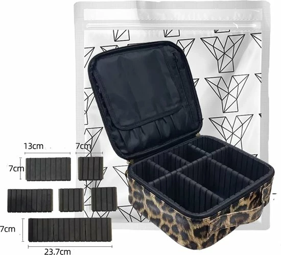 Coupon ๐ YONO Beautycase Luipaard - Make Up Koffer Dames – Makeup Organizer – Tas Voor Cosmetica – Reis Toilettas – Leopard ๐ 9 Coupon ๐ YONO Beautycase Luipaard - Make Up Koffer Dames – Makeup Organizer – Tas Voor Cosmetica – Reis Toilettas – Leopard ๐ - Afbeelding 7