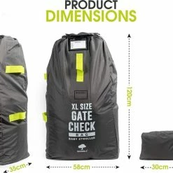 Nieuw 🤩 Bramble Extra Grote Gate Check Reistas Voor Buggy - Wandelwagens - Kinderwagen Tas - Buggy Tas - Autostoelen - Zitverhogers - Rolstoelen - Duurzaam En Waterdicht - Gemakkelijk Te Dragen En Te Herkennen Op De Bagageband In De Luchthaven ✔️ -Reisbagage-Reisaccessoires Winkel 550x504 6