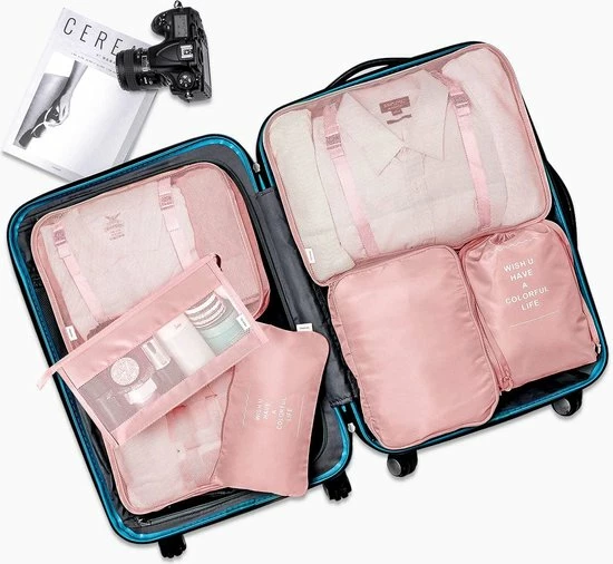 Aanbiedingen 🔔 BOTC Packing Cubes Set 9-Delig – Kleding Organizer Voor Koffers, Tassen En 🎒 Backpack - Roze 😉 7 Aanbiedingen 🔔 BOTC Packing Cubes Set 9-Delig – Kleding Organizer Voor Koffers, Tassen En 🎒 Backpack - Roze 😉 - Afbeelding 5