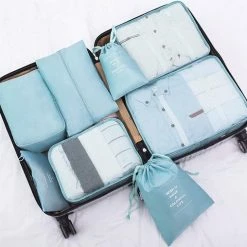 Gloednieuw ⭐ BOTC Packing Cubes Set 9-Delig – Kleding Organizer Voor Koffers, Tassen En 🎒 Backpack - Turquoise 🛒 -Reisbagage-Reisaccessoires Winkel 550x508 13