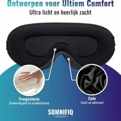 Beste Pirce 🎁 Somnifiq Slaapmasker - Luxe 3D Oogmasker - Zijde Slaapmasker - Traagschuim - 100% Verduisterend 🛒 -Reisbagage-Reisaccessoires Winkel 550x511