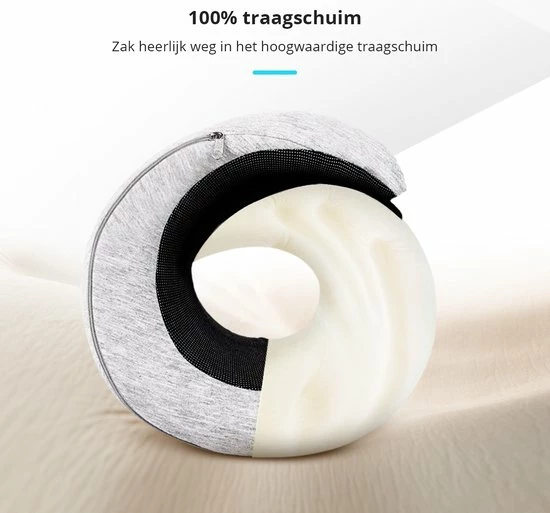 Aanbiedingen 🔥 GoGoods® Nekkussen - Luxe Reiskussen - Memory Foam - Vliegtuig - Auto ✨ 6 Aanbiedingen 🔥 GoGoods® Nekkussen - Luxe Reiskussen - Memory Foam - Vliegtuig - Auto ✨ - Afbeelding 4